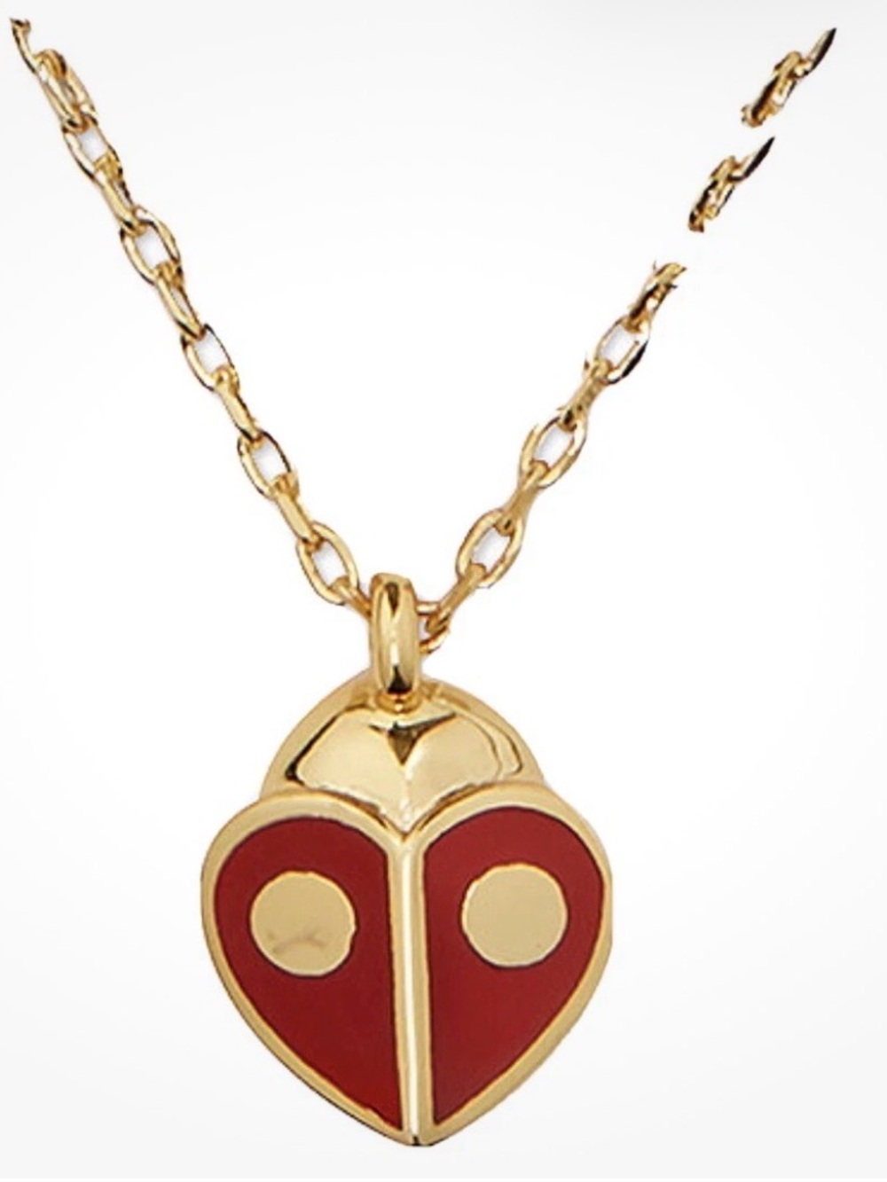 Kate spade ladybug necklace and earrings set